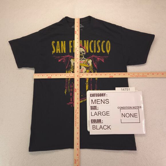 Metallica Band Crew Neck Graphic Short Sleeve T Shirt Mens Size Large L Black - Picture 5 of 9